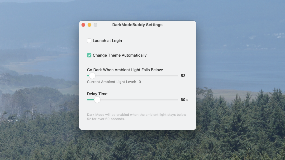 This App Automatically Switches Your Mac to Dark Mode When You’re in a Dark Room